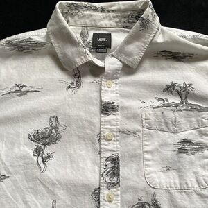 Vans Men’s Hawaiian Aloha Shirt. High Quality Cotton Sz M